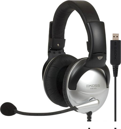 Наушники с микрофоном KOSS SB45 USB- фото