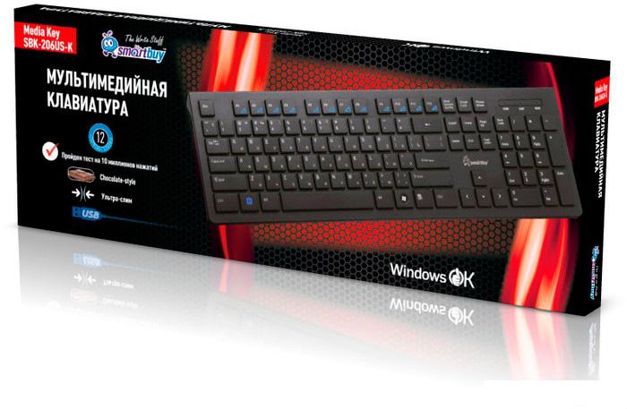Клавиатура SmartBuy 206 USB Black (SBK-206US-K)- фото3