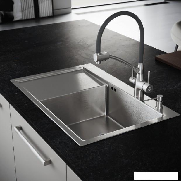 Кухонная мойка РМС MRK-7851R (с дозатором)- фото2