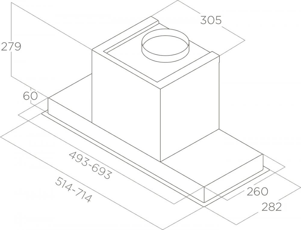 Кухонная вытяжка Elica Hidden 2.0 @ IX/A/52- фото4
