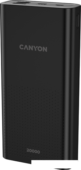 Внешний аккумулятор Canyon CNE-CPB2001B 20000mAh (черный)- фото