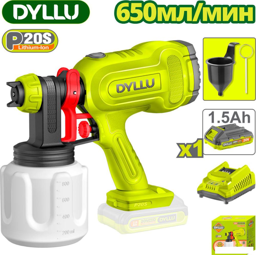 Краскораспылитель Dyllu DTSU30662 (с 1-им АКБ)