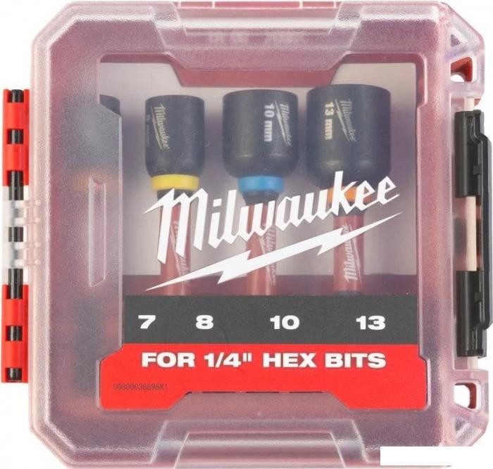 Набор головок слесарных Milwaukee 4932492445 4шт- фото2