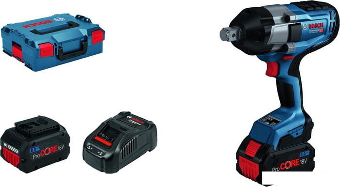 Гайковерт Bosch GDS 18V-1050 H Professional 06019J8502 (с 2-мя АКБ 8 Ah, кейс)- фото