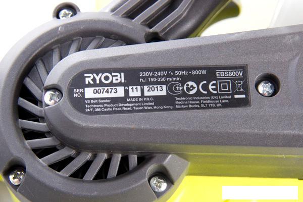 Ленточная шлифмашина Ryobi EBS800V- фото2