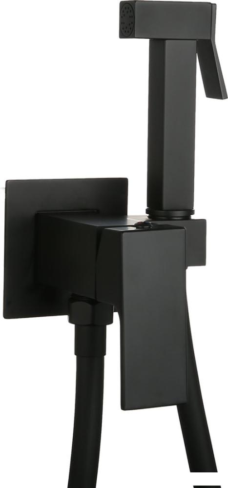 Гигиенический душ Roxen Caspia 500960-B (черный матовый)- фото4