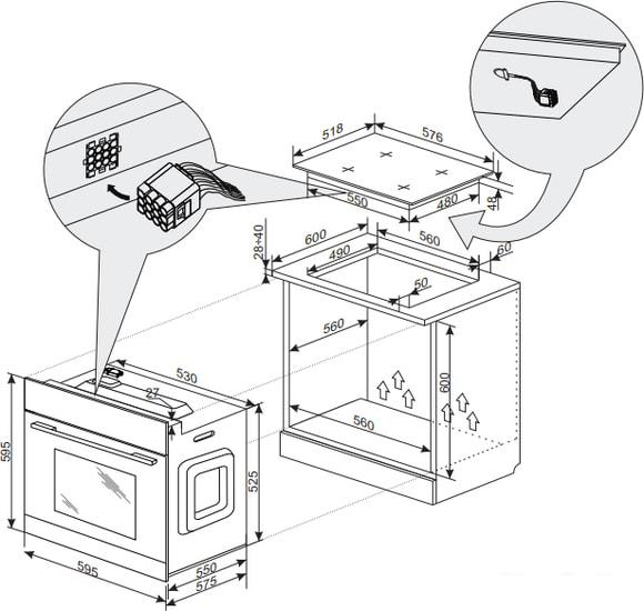 Электрический духовой шкаф Hansa BOEI683020- фото3
