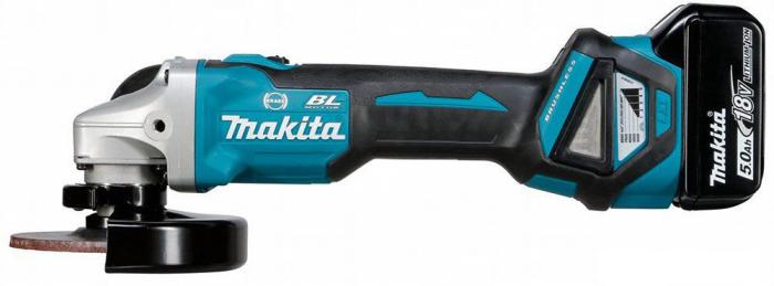 Угловая шлифмашина Makita DGA513RTJ (с 2-мя АКБ)- фото2