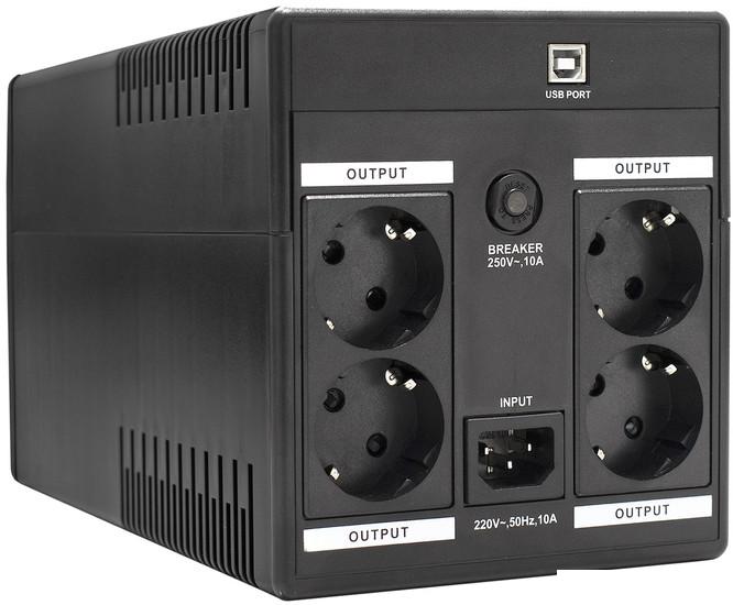 Источник бесперебойного питания ExeGate SpecialPro Smart LLB-1200.LCD.AVR.4SH.USB EP285494RUS- фото3