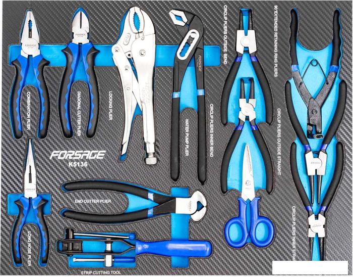 Набор пассатижей FORSAGE F-K5136 (13 предметов)- фото