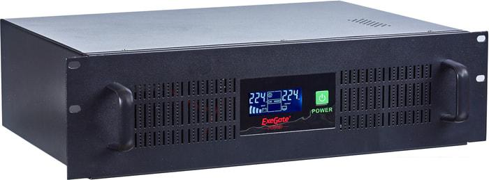 Источник бесперебойного питания ExeGate Power RM UNL-1500 LCD- фото
