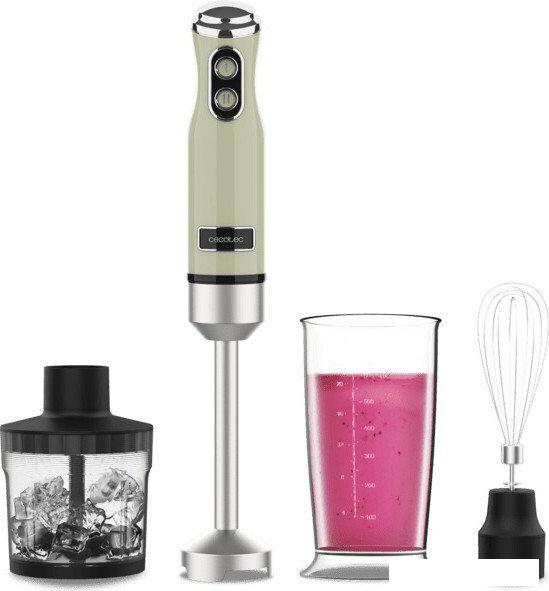 Погружной блендер Cecotec Power RetroGreen 1200MAX Cream&Crush