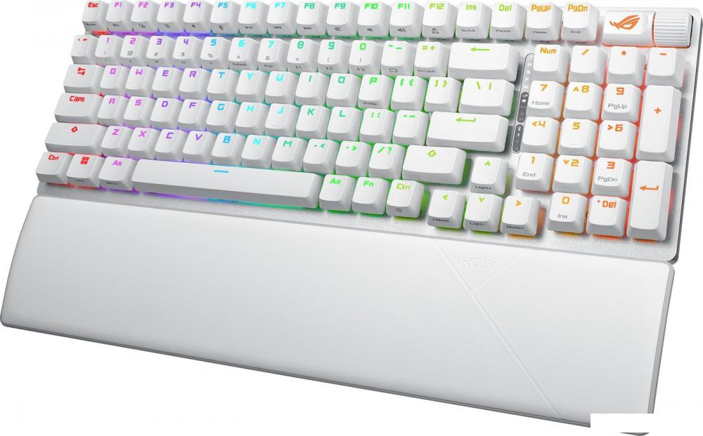 Клавиатура ASUS ROG Strix Scope II 96 Wireless Moonlight White (NX Snow)- фото2