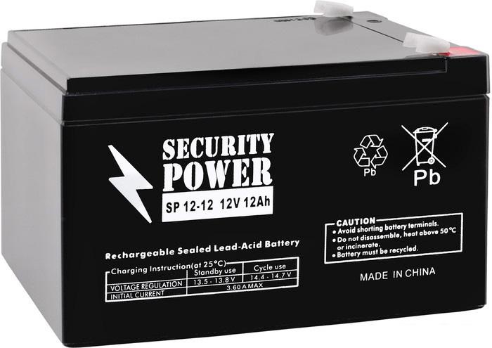 Аккумулятор для ИБП Security Power SP 12-12 F2 (12В/12 А·ч)