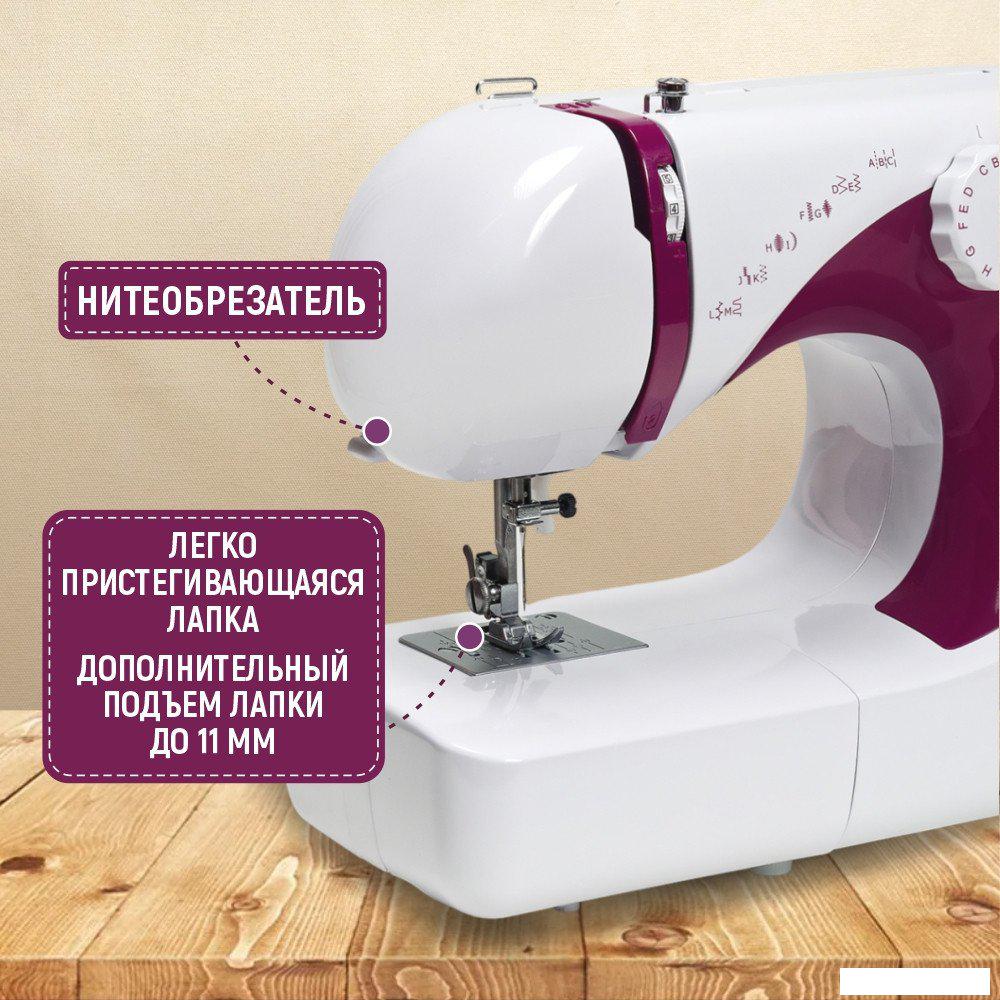 Электромеханическая швейная машина Janete 565 (Purple 683C)- фото4