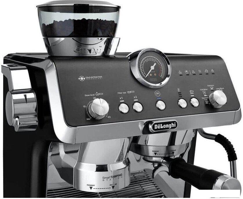 Рожковая кофеварка DeLonghi La Specialista Opera EC9555.BK- фото3