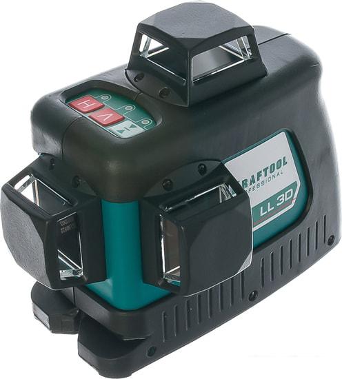Лазерный нивелир KRAFTOOL LL-3D-2 34640-4 (с держателем и детектором)- фото2