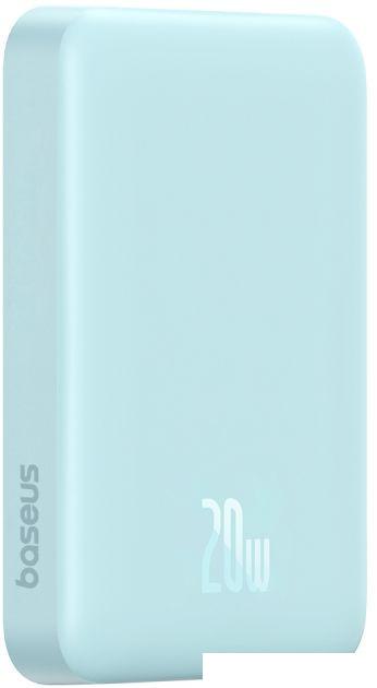 Внешний аккумулятор Baseus Magnetic Mini Air Wireless Fast Charge Power Bank 20W 10000mAh (голубой)- фото4
