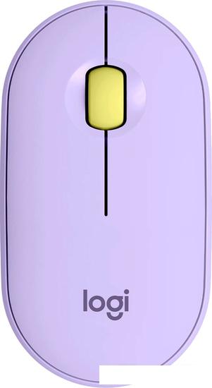 Мышь Logitech M350 Pebble (лавандовый)- фото