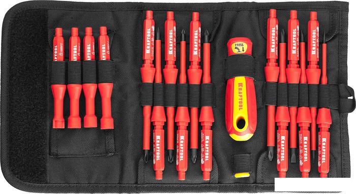 Набор отверток KRAFTOOL 220092-H18 (18 предметов)- фото2