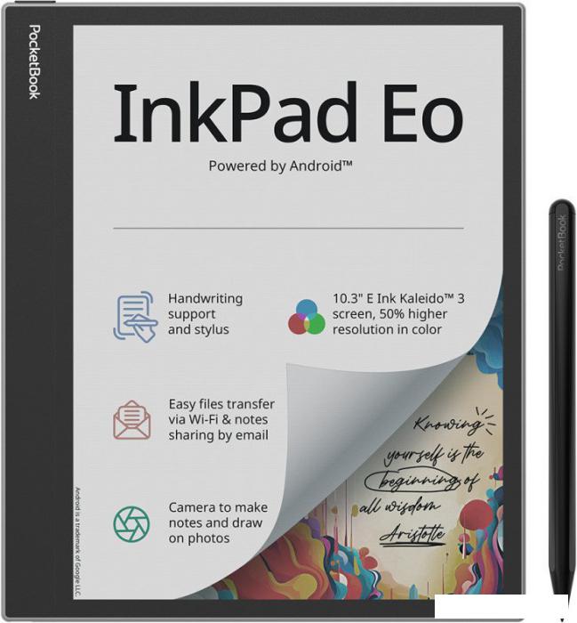 Электронная книга PocketBook InkPad Eo Mist Grey- фото