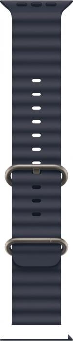 Умные часы Apple Watch Ultra 2 LTE 49 мм (титановый корпус, титановый/темно-синий, ремешок из эластомера)- фото3