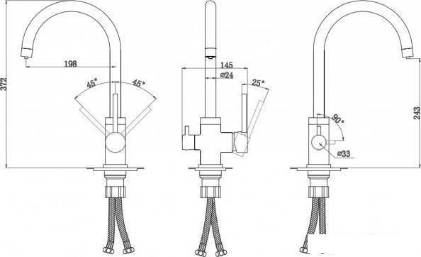 Смеситель Paulmark Essen Es213211-418 (черный металлик)- фото2