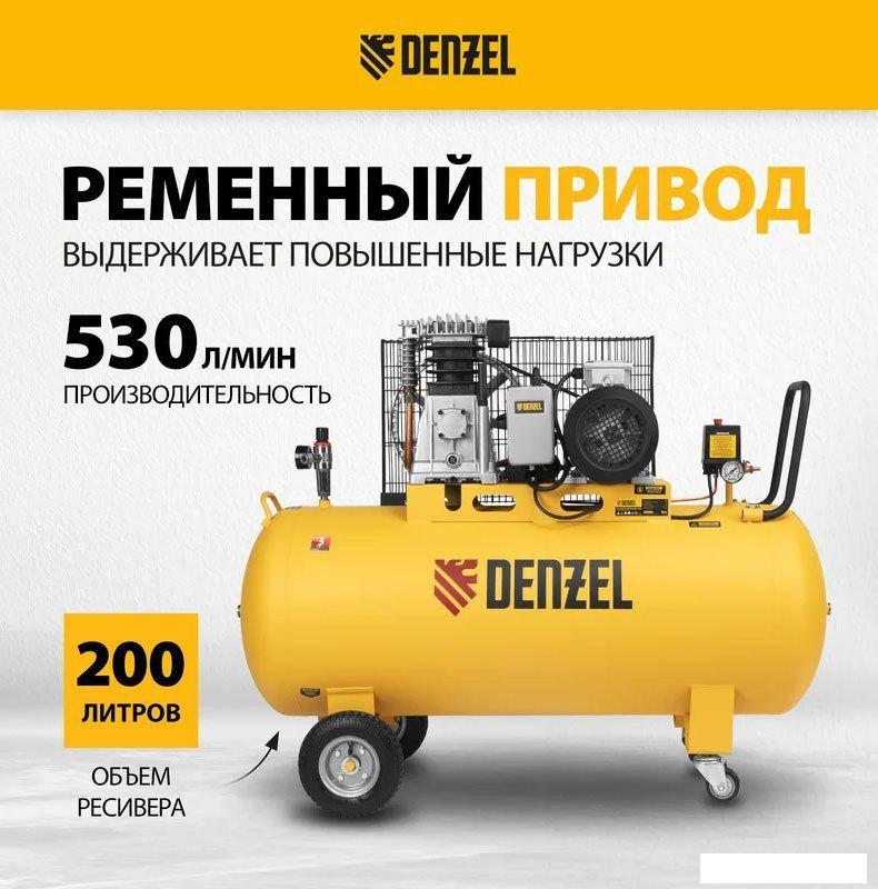 Компрессор Denzel BCI3000-T/200- фото3