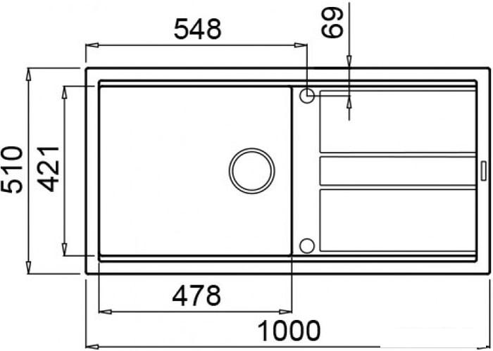 Кухонная мойка Elleci Best 480 Kera 96- фото2
