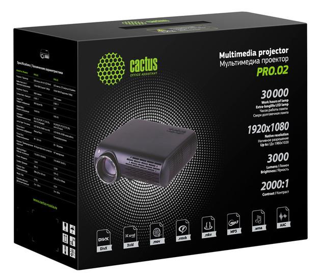 Проектор CACTUS CS-PRO.02B.WUXGA- фото2