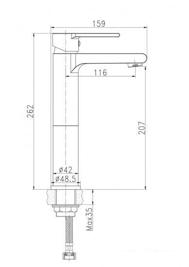 Смеситель Cersanit Brasko A63024- фото2