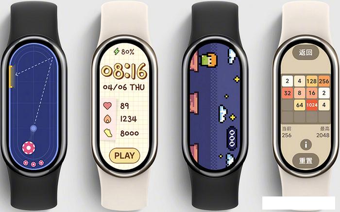 Фитнес-браслет Xiaomi Smart Band 8 (золотистый, с кремовым силиконовым ремешком, международная версия)- фото2