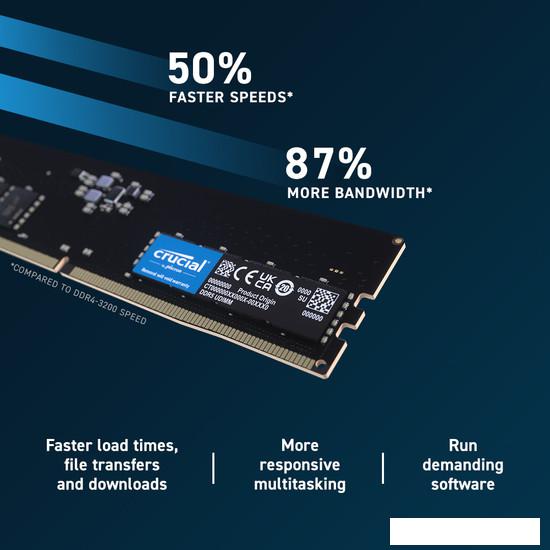 Оперативная память Crucial 16ГБ DDR5 5600 МГц CT16G56C46U5- фото3