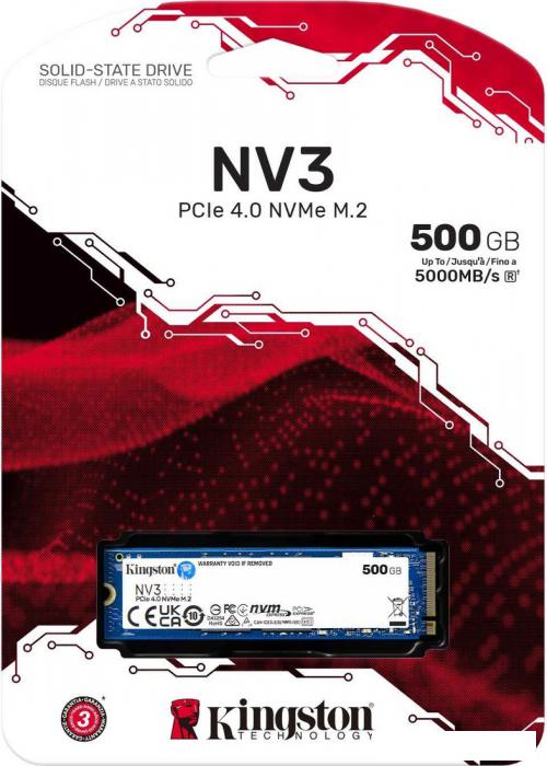 SSD Kingston NV3 500GB SNV3S/500G- фото3