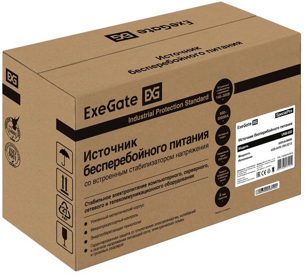 Источник бесперебойного питания ExeGate SpecialPro UNB-650.LED.AVR.1SH.2C13 EX292767RUS- фото4