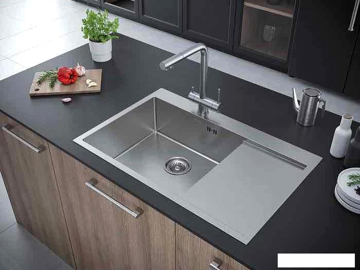 Кухонная мойка Paulmark Atlan L PM217851-BSL- фото3