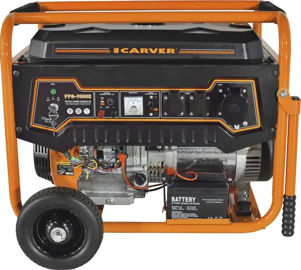 Бензиновый генератор Carver PPG-9000E- фото