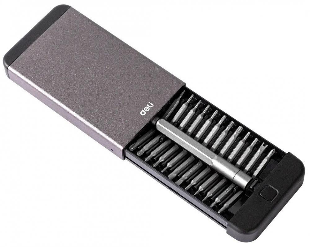 Набор отвертка с битами Deli DL3525 (25 предметов)- фото