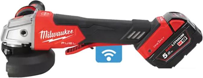 Угловая шлифмашина Milwaukee M18 ONEFSAG 125XPDB-502X Fuel 4933478435 (с 2-мя АКБ)- фото4