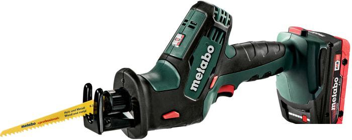 Сабельная пила Metabo SSE 18 LTX Compact (с 2-мя АКБ, кейс)