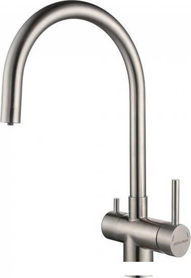 Смеситель Paulmark Heller He213218-SS (нержавеющая сталь)- фото