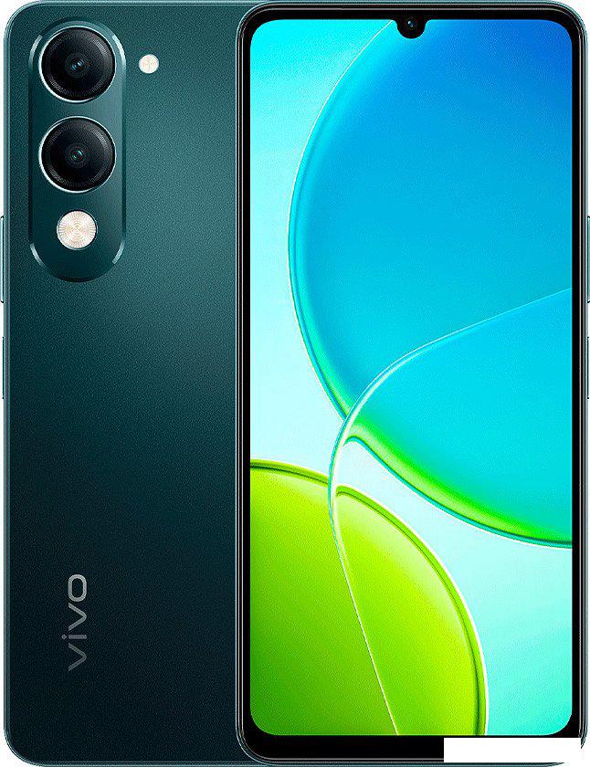Телефон Vivo Y04 4GB/128GB международная версия (малахитовый черный)- фото