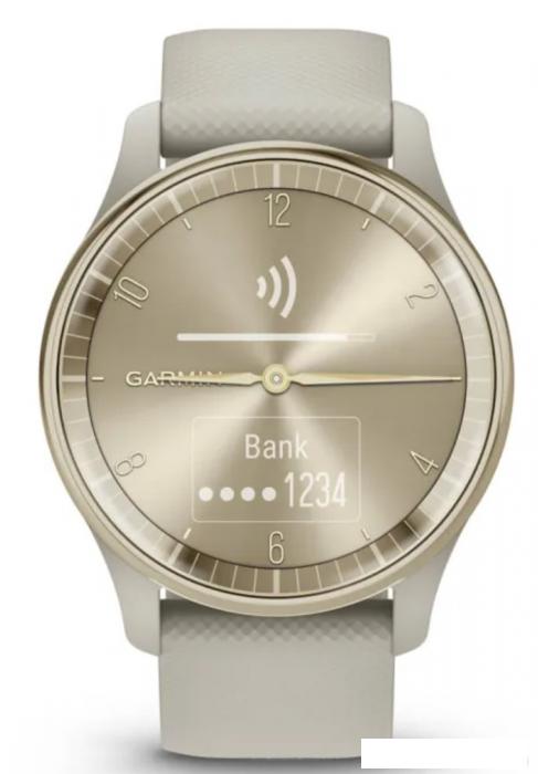 Гибридные умные часы Garmin Vivomove Trend (французский серый)- фото4