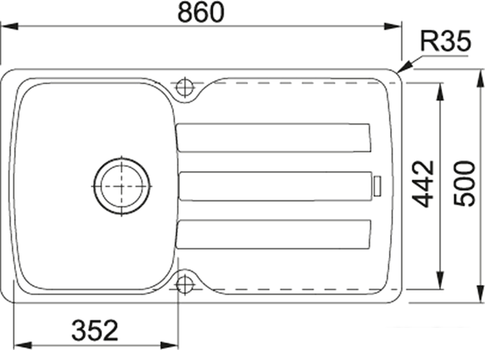 Кухонная мойка Franke Antea AZG 611-86 (бежевый)- фото2