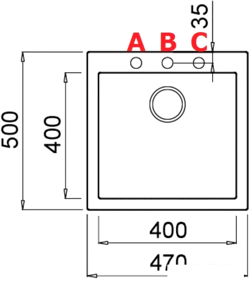 Кухонная мойка Elleci Quadra 102 Aluminium M79- фото2
