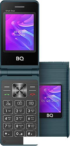 Кнопочный телефон BQ BQ-2412 Shell Duo (бирюзовый)- фото