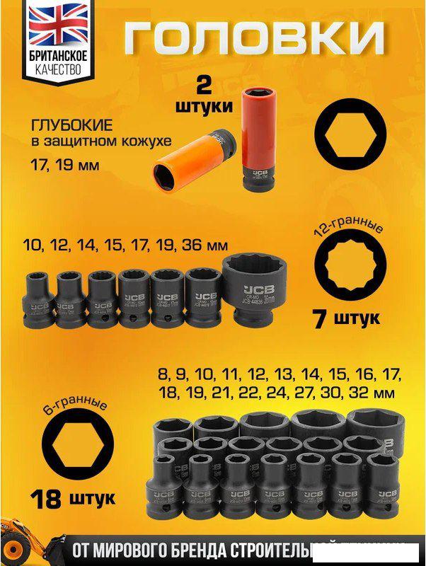 Универсальный набор инструментов JCB 4323-5MPB (60553)- фото4