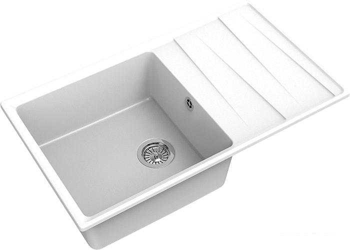 Кухонная мойка GranFest GF-LV-860L (иней)- фото