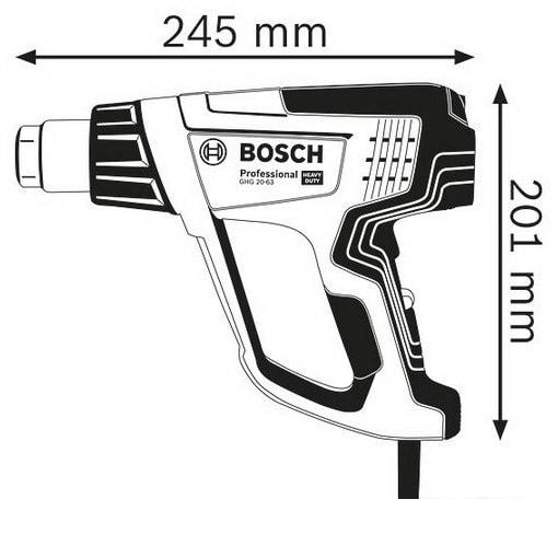 Промышленный фен Bosch GHG 20-63 Professional 06012A6201- фото3
