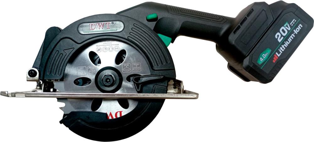 Дисковая (циркулярная) пила DWT AHKP-20-140 DN-4C2 (с 2-мя АКБ)- фото